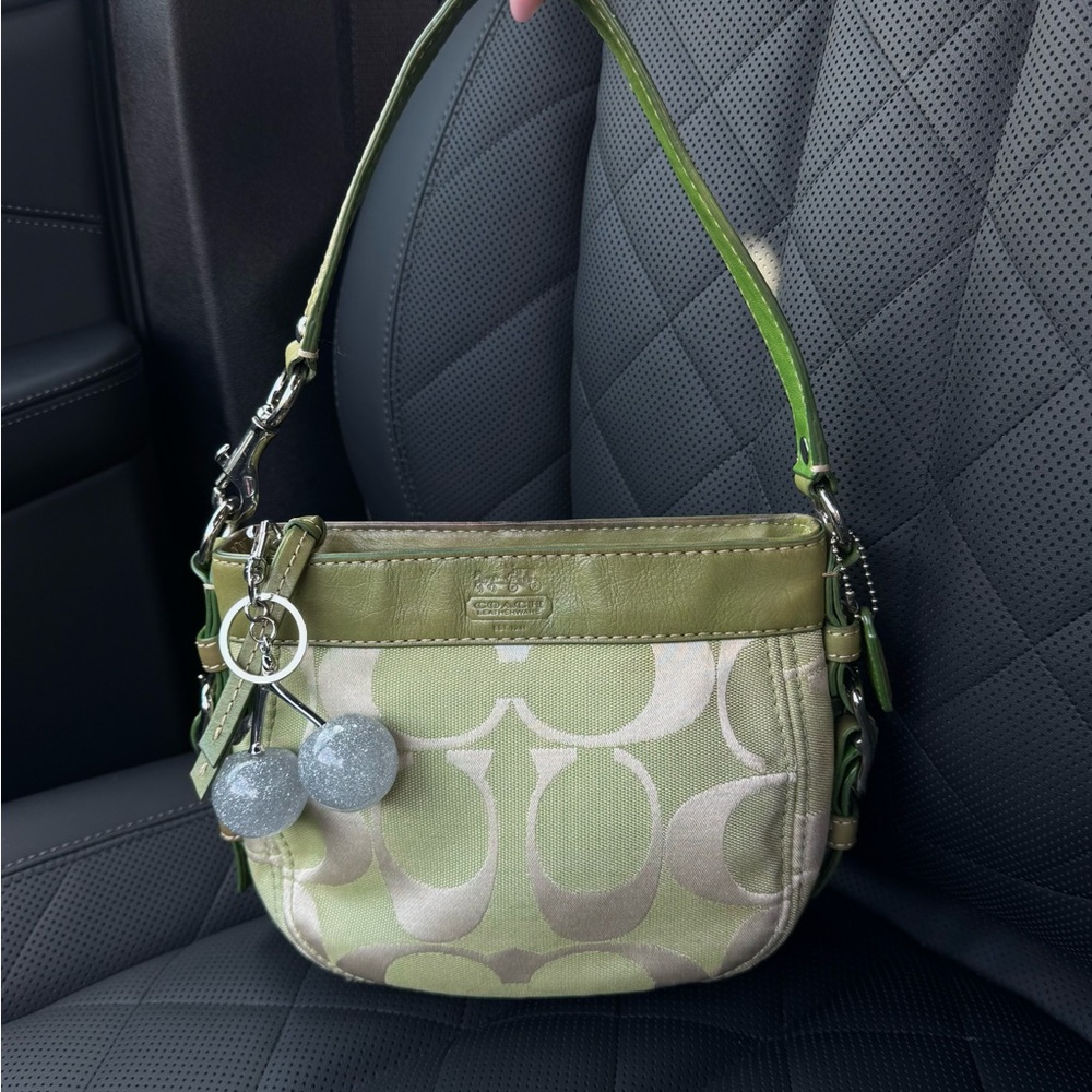 SOLD‼️
Coach Mini Zoe Bag in Matcha Green